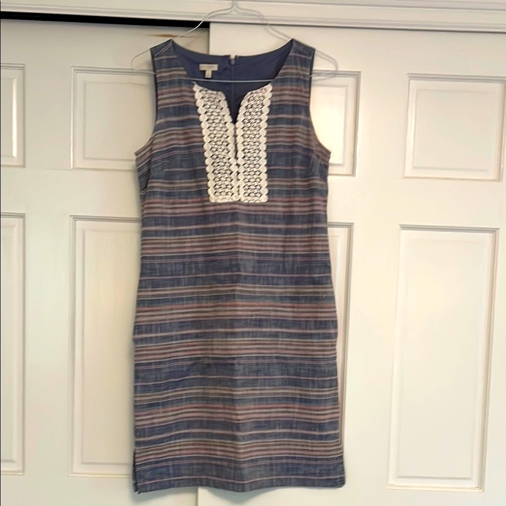 Talbots, Striped Sleeveless Dress, Size 10